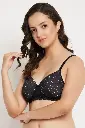 clovia-picture-padded-non-wired-full-cup-polka-print-t-shirt-bra-in-black-lace-576101.webp