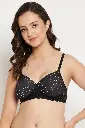 clovia-picture-padded-non-wired-full-cup-polka-print-t-shirt-bra-in-black-lace-204783.webp