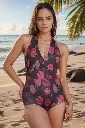 clovia-picture-padded-halter-neck-leaf-print-monokini-in-black-308634.webp