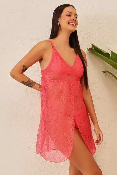 clovia-picture-chic-basic-self-patterned-sheer-babydoll-in-orange-with-g-string-lace-109377.webp