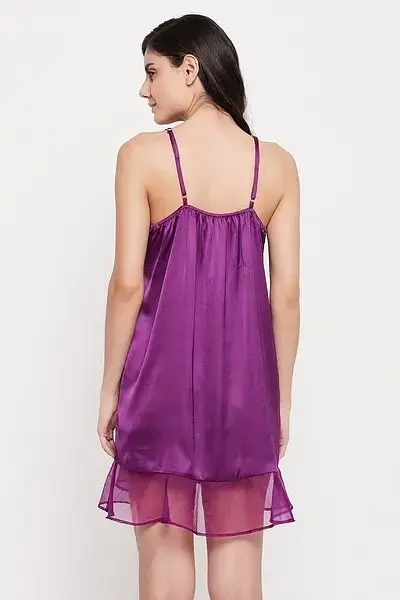 clovia-picture-chic-basic-short-night-dress-robe-set-in-purple-satin-1-156996.webp