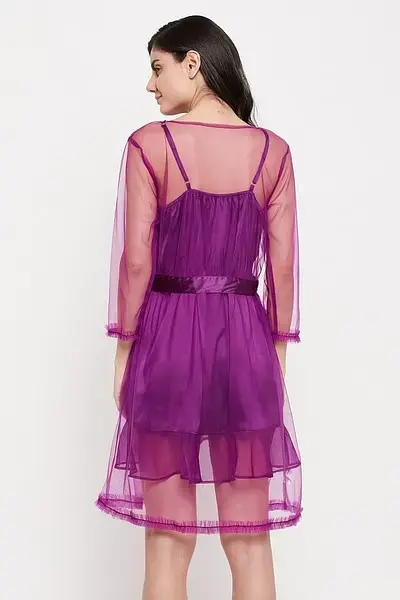 clovia-picture-chic-basic-short-night-dress-robe-set-in-purple-satin-1-540940.webp