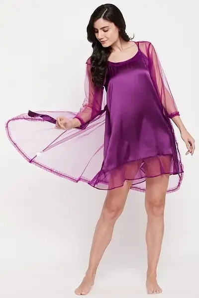 clovia-picture-chic-basic-short-night-dress-robe-set-in-purple-satin-1-475030.webp