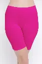 Mid-Waist Cycling Shorts in Magenta - Cotton