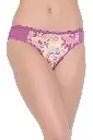 Low Waist Floral Print Bikini Panty With MAtc