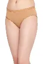 ROUGELIEBEN Mid Waist Hipster Panty in Nude Colour - Cotton