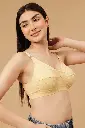 Non-Padded Non-Wired Full Figure Bra in Nude Colour - Cotton