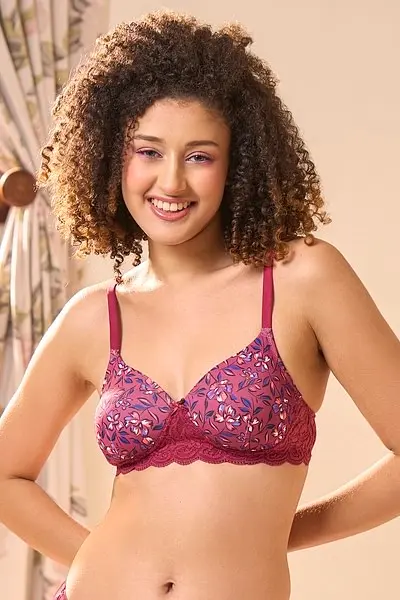 ROUGELIEBEN T-shirt Bra in Pink Padded Non Wired