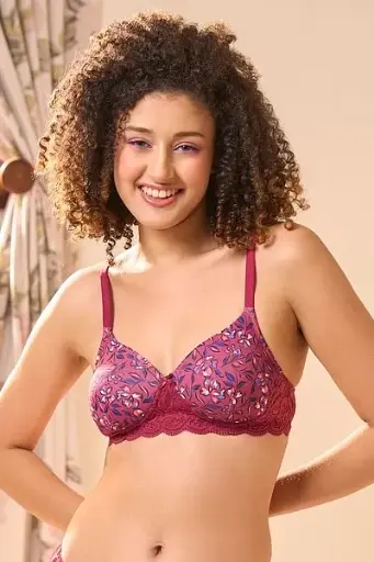 ROUGELIEBEN T-shirt Bra in Pink Padded Non Wired