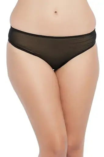Low Waist Bikini Panty in Black