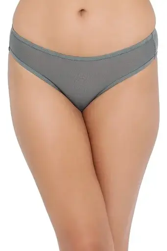 Low Waist Bikini Panty in Dark Green - Powernet With Matching BR1969R17